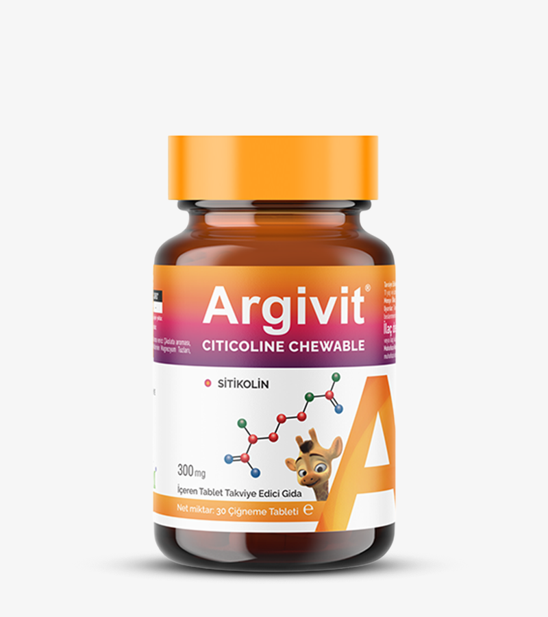Argivit Citicoline жевательные таблетки — Биологически активная добавка к пище, содержащая цитиколин