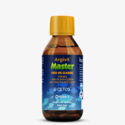 Argivit Мастер Фиш Ойл Классик - Жидкая форма пищевой добавки с высоким содержанием EPA и DHA