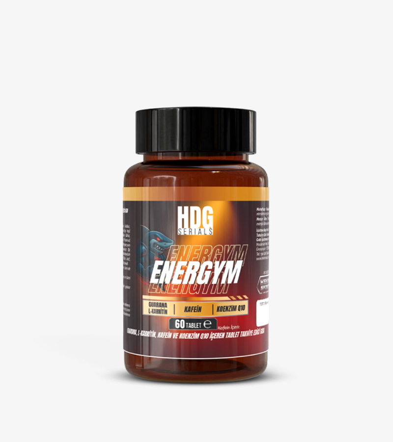 HDG Serials Energym - Sports Supplement Containing Coenzyme Q10, Caffeine, Green Tea Extract, and Guarana Extract