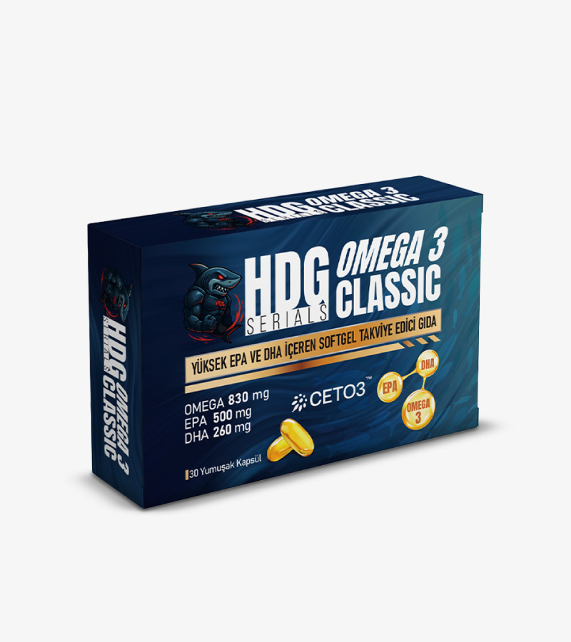 HDG Serials Omega 3 Classic - EPA ve DHA İçeren Kapsül Form Takviye Edici Gıda