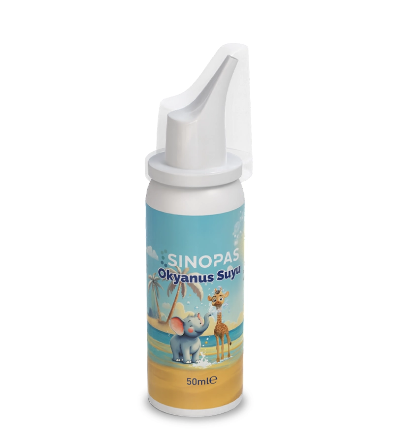 Sinopas Ocean Water - Nasal spray containing ocean water, sodium chloride, and mineral salts.